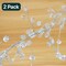 Dazzling Crystal Gem Fairy Lights — 40 LEDs on Silver Copper Wire